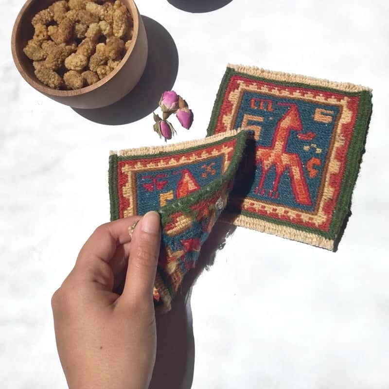 تصویر 3 از فروش زیر بشقابی گلیمی + قیمت مناسب